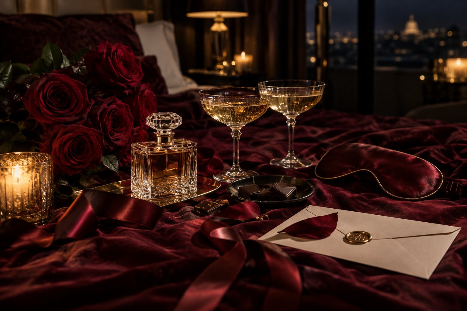 Rituel de soirée dans une atmosphère intime et chaleureuse