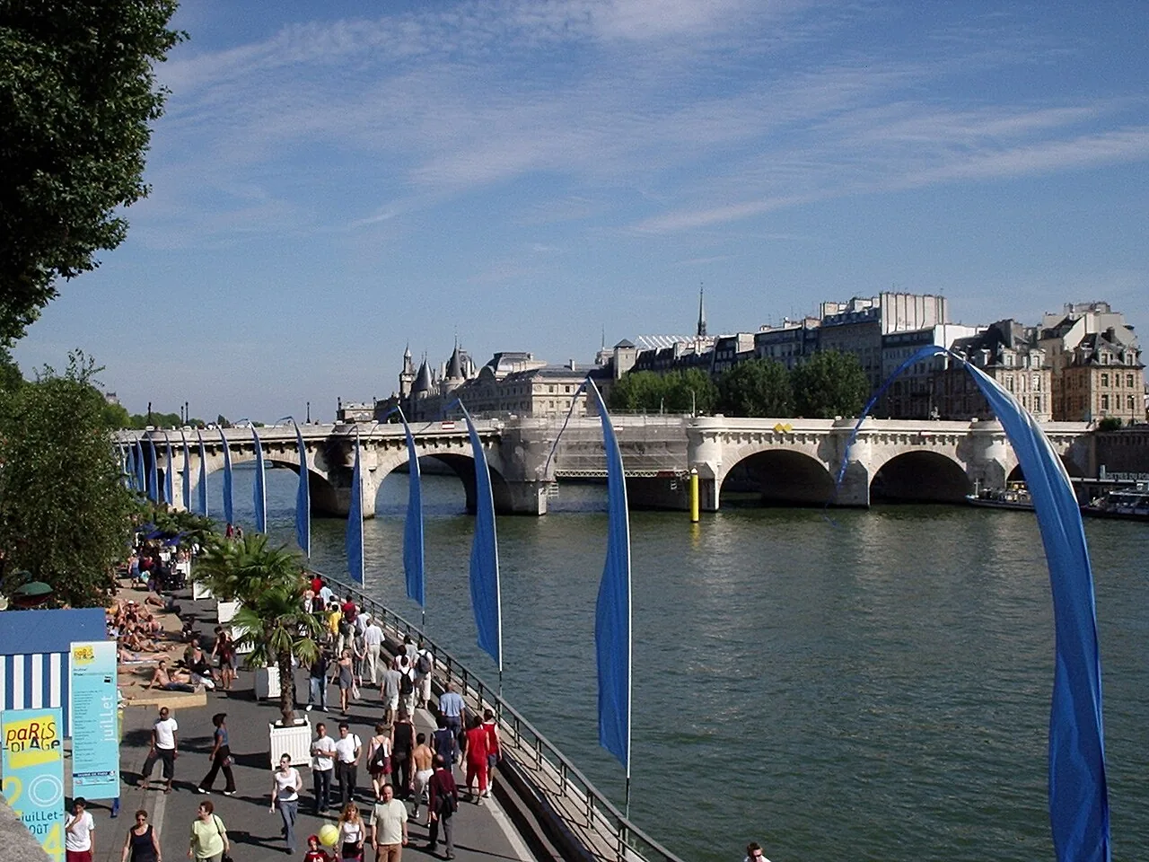 Le Pont Neuf depuis la rive droite de la Seine